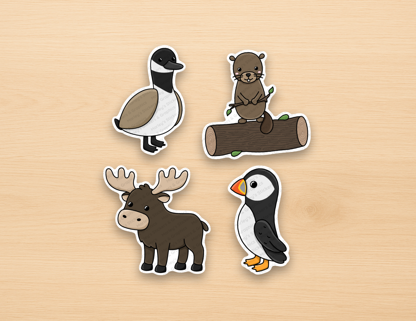 Canadian Critters Sticker Pack