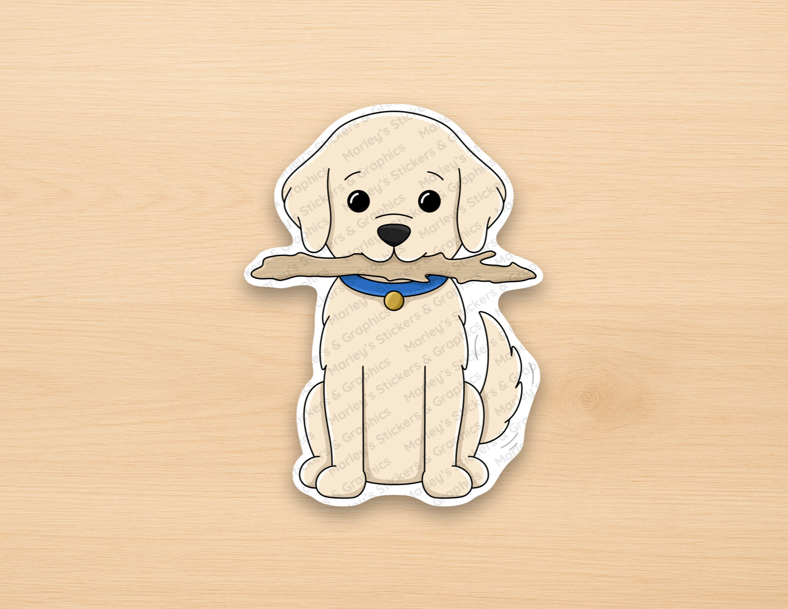 Harbour with Driftwood Sticker