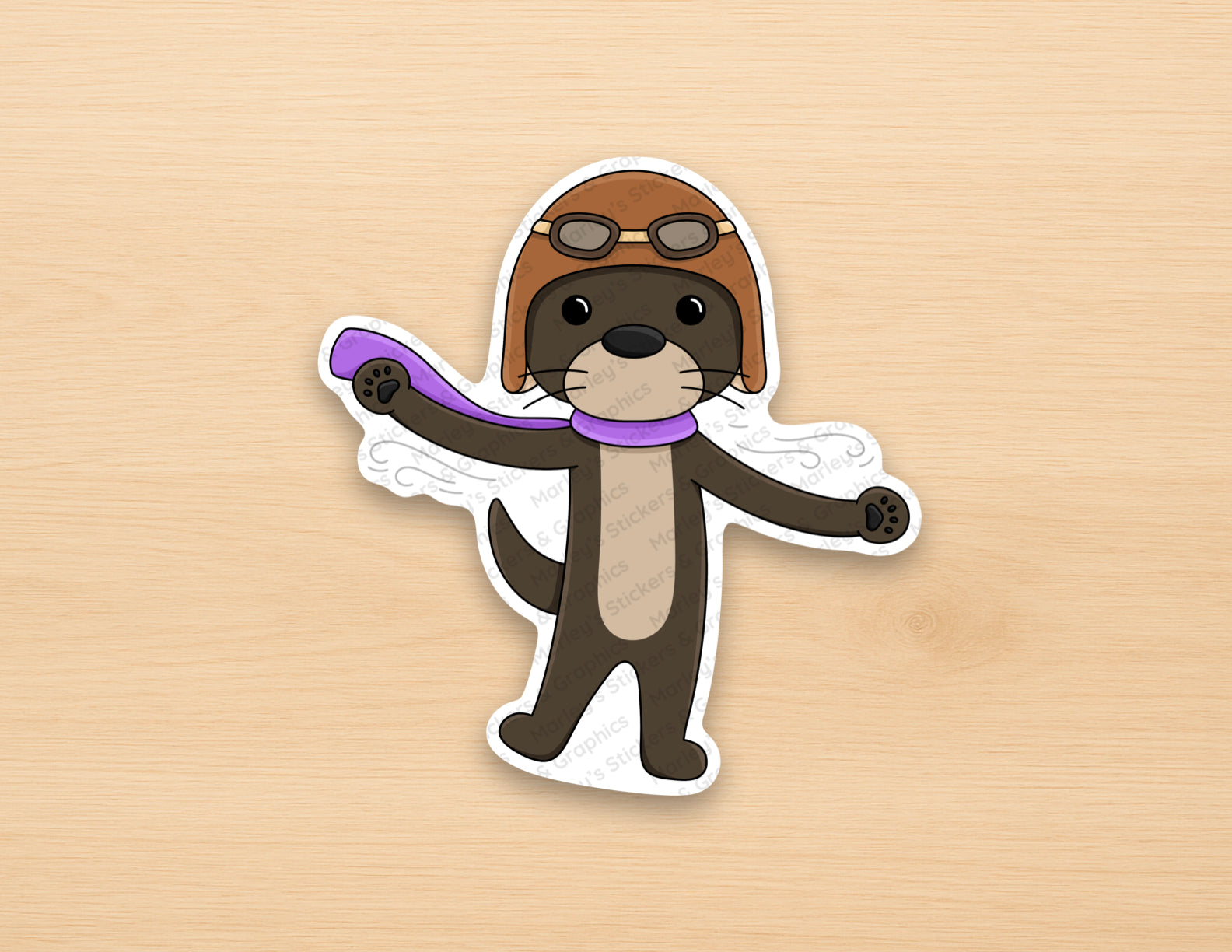 Lucy the Pilot Sticker