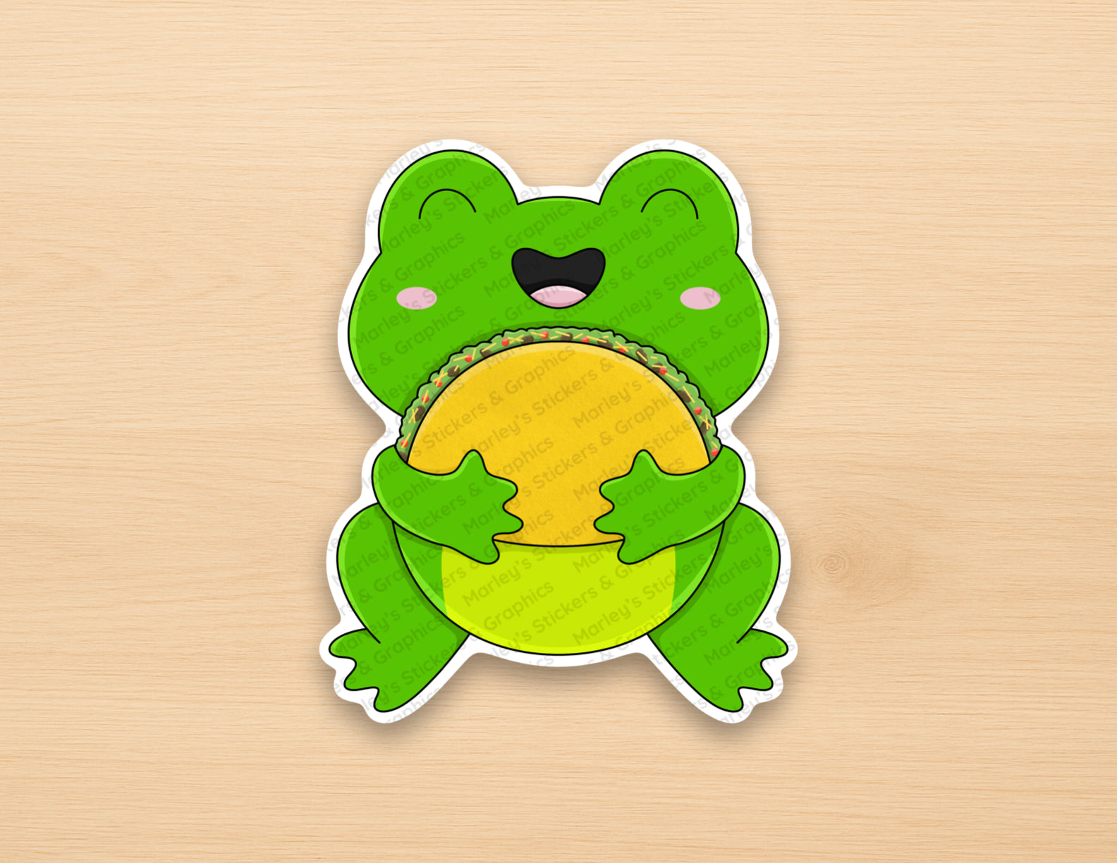 Harry with a Taco Sticker