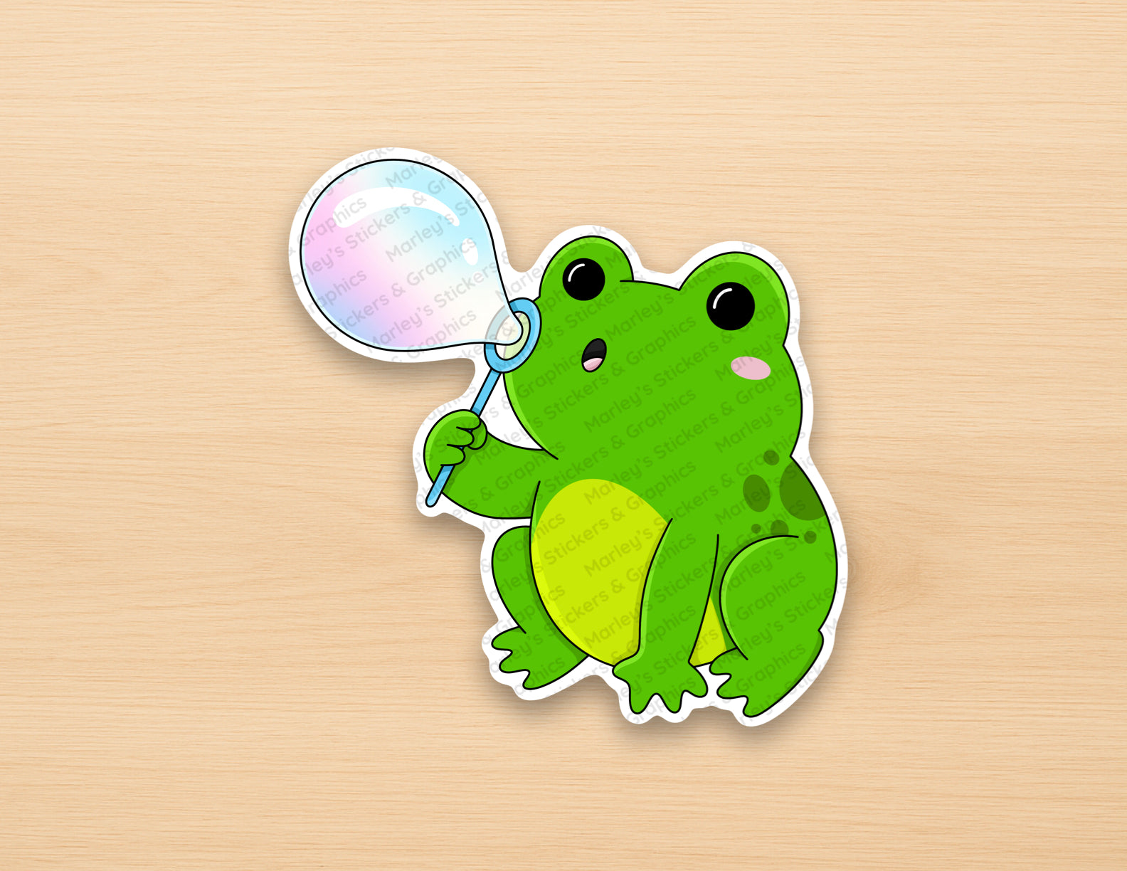 Harry Blowing a Bubble Sticker