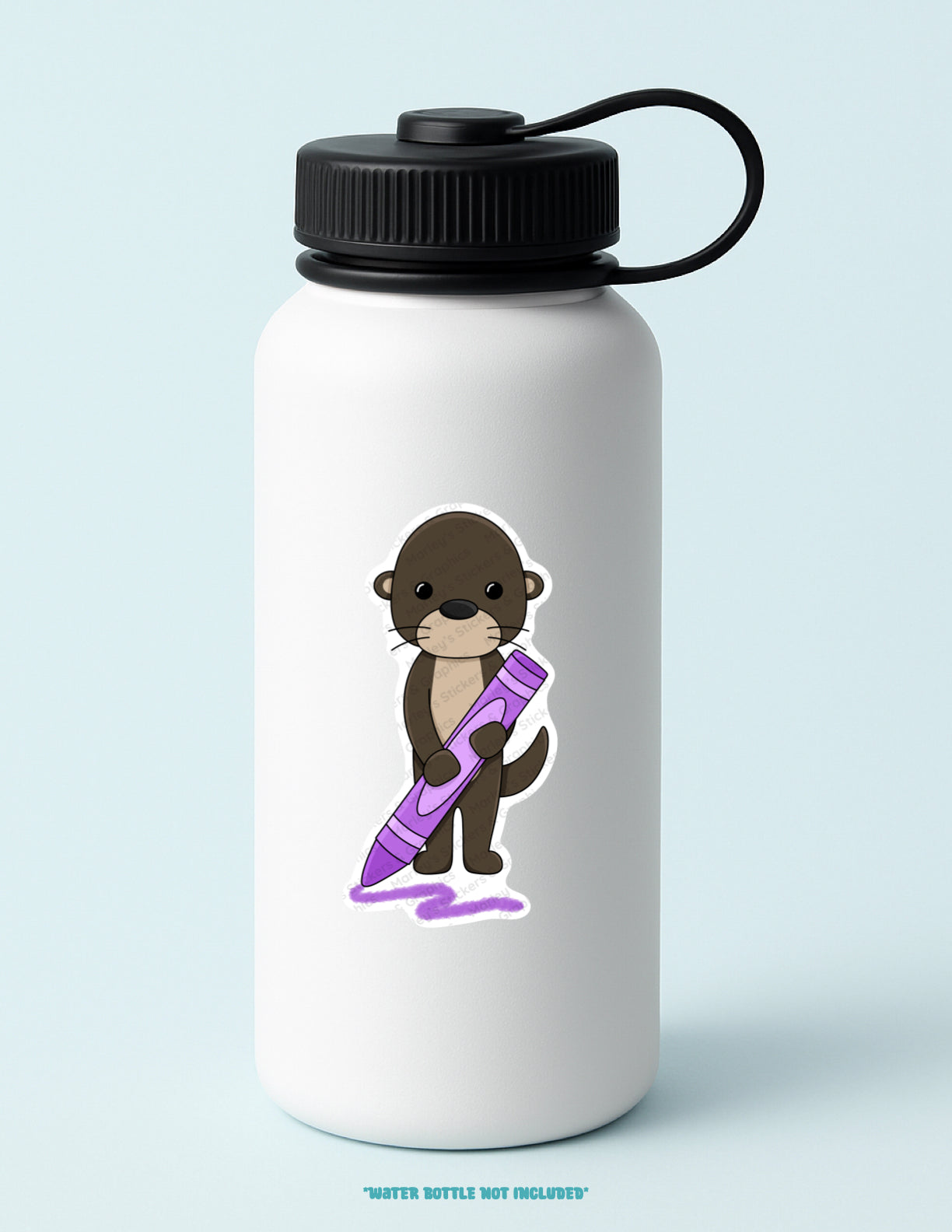 Lucy with Crayon Sticker