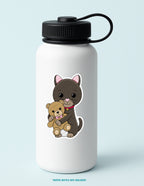 Stella with a Teddy Bear Sticker