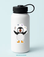 Puffer Juggling Shells Sticker