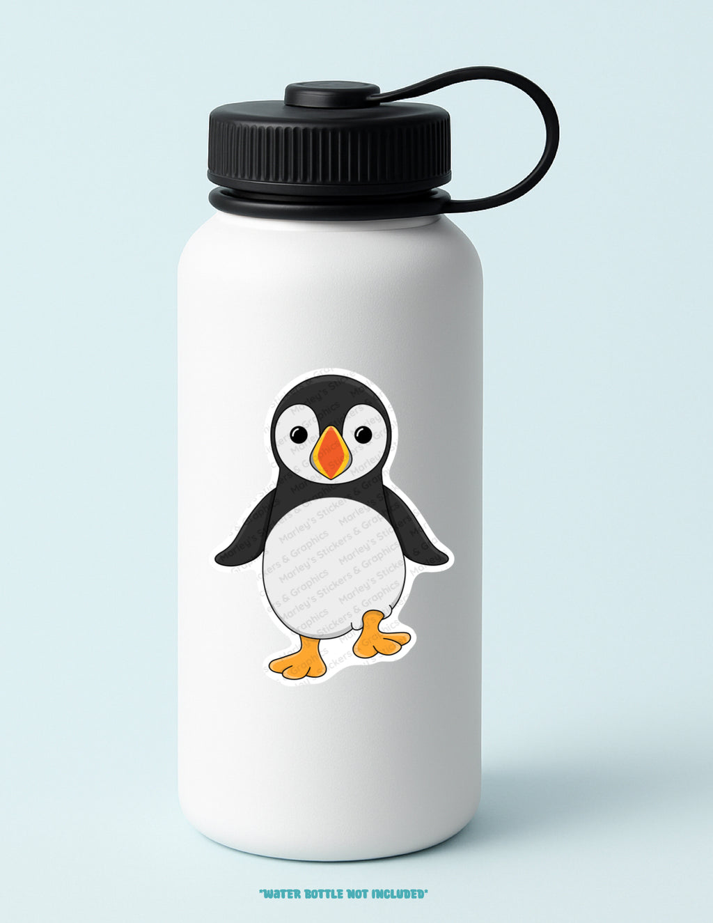 Puffer Waddling Sticker