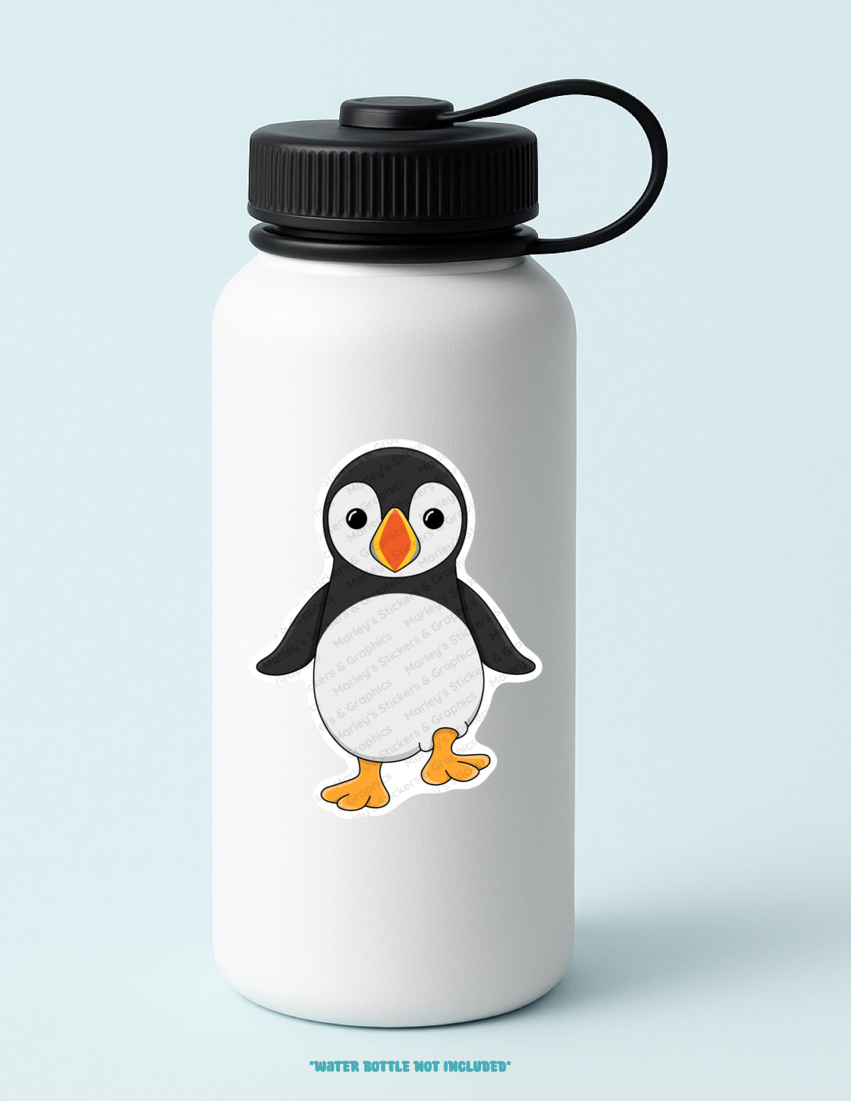 Puffer Waddling Sticker