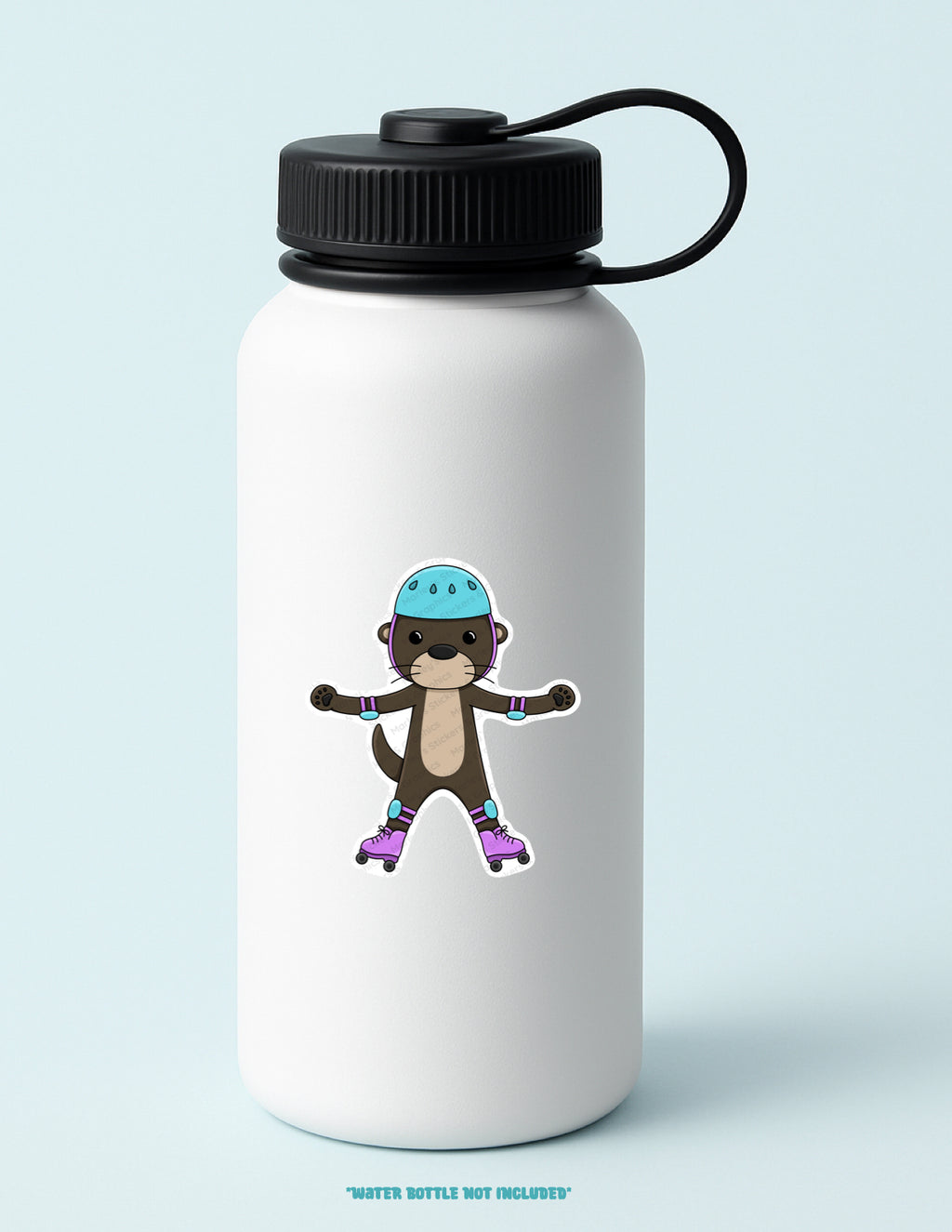 Lucy Rollerblading Sticker