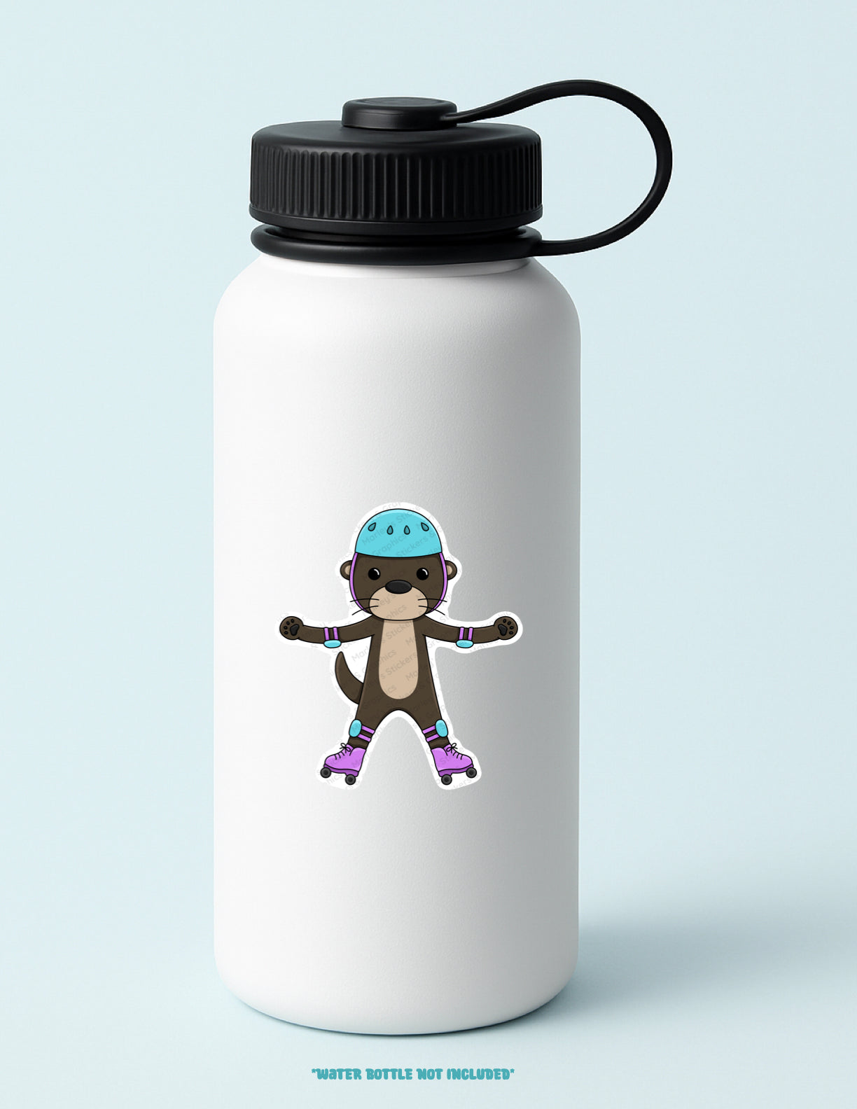 Lucy Rollerblading Sticker