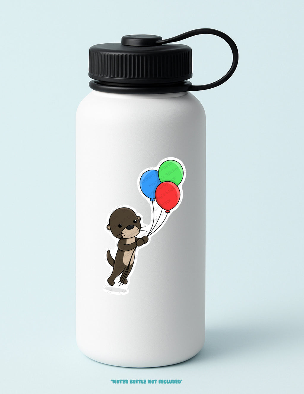 Lucy with Balloons Sticker