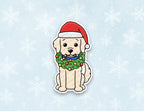 Holiday Retriever Sticker