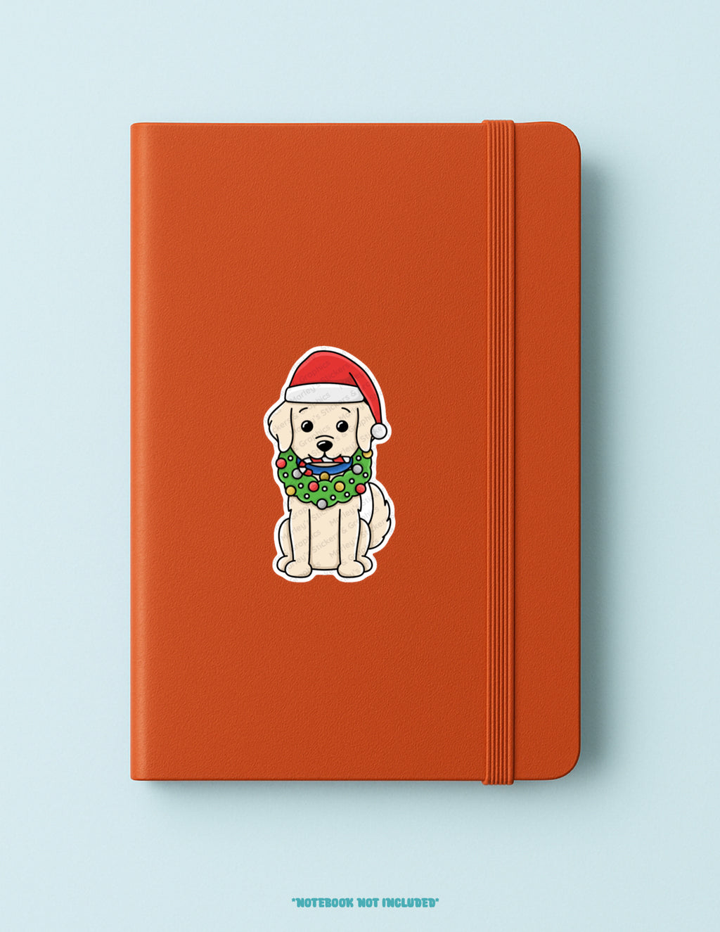 Holiday Retriever Sticker