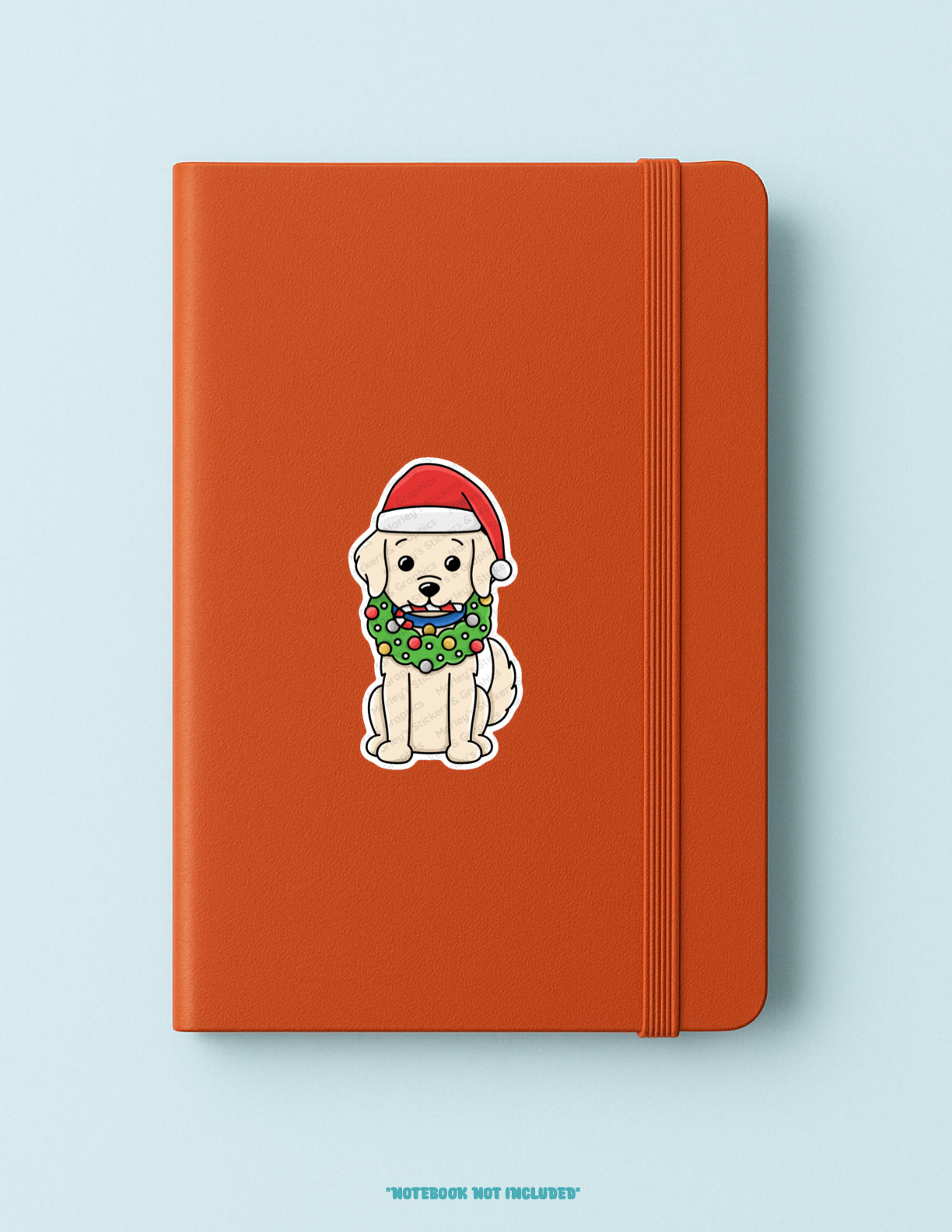 Holiday Retriever Sticker
