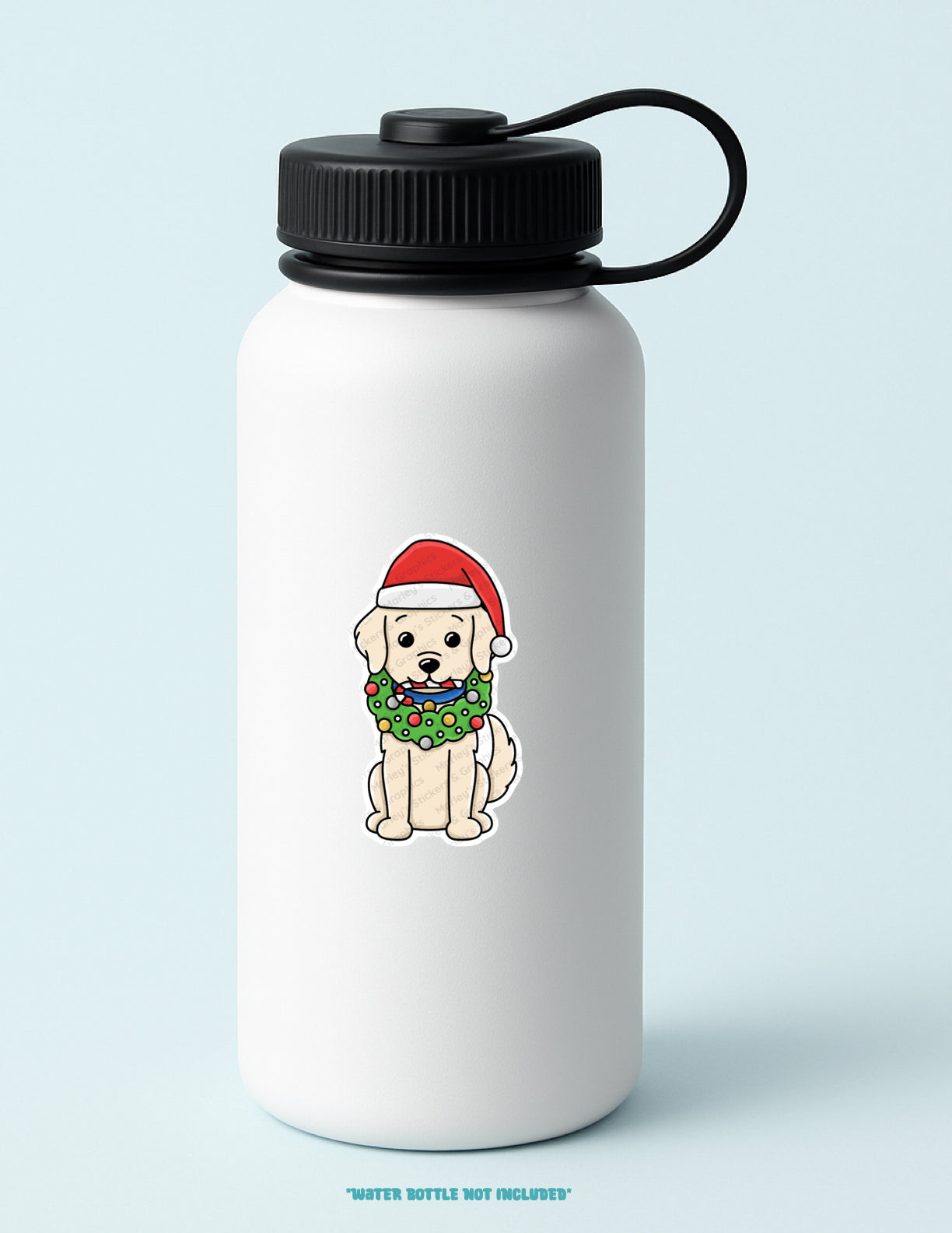 Holiday Retriever Sticker