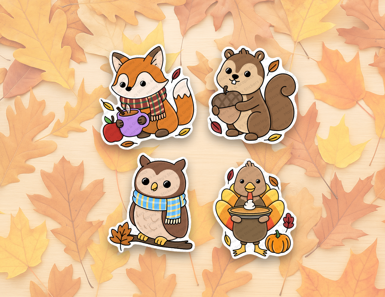 Fall Friends Sticker Pack