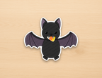 Bat with Candy Corn Sticker