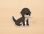 Lucy the River Otter Sticker