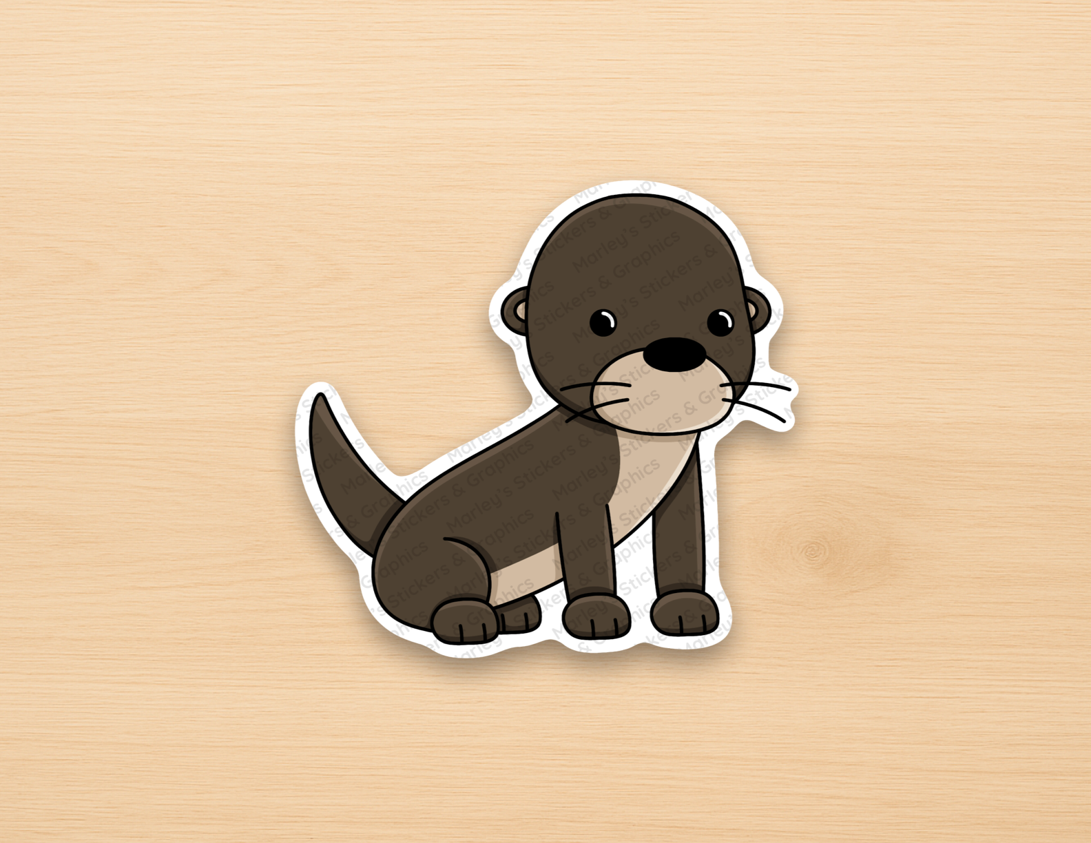 Lucy the River Otter Sticker