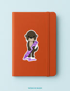 Lucy with Crayon Sticker