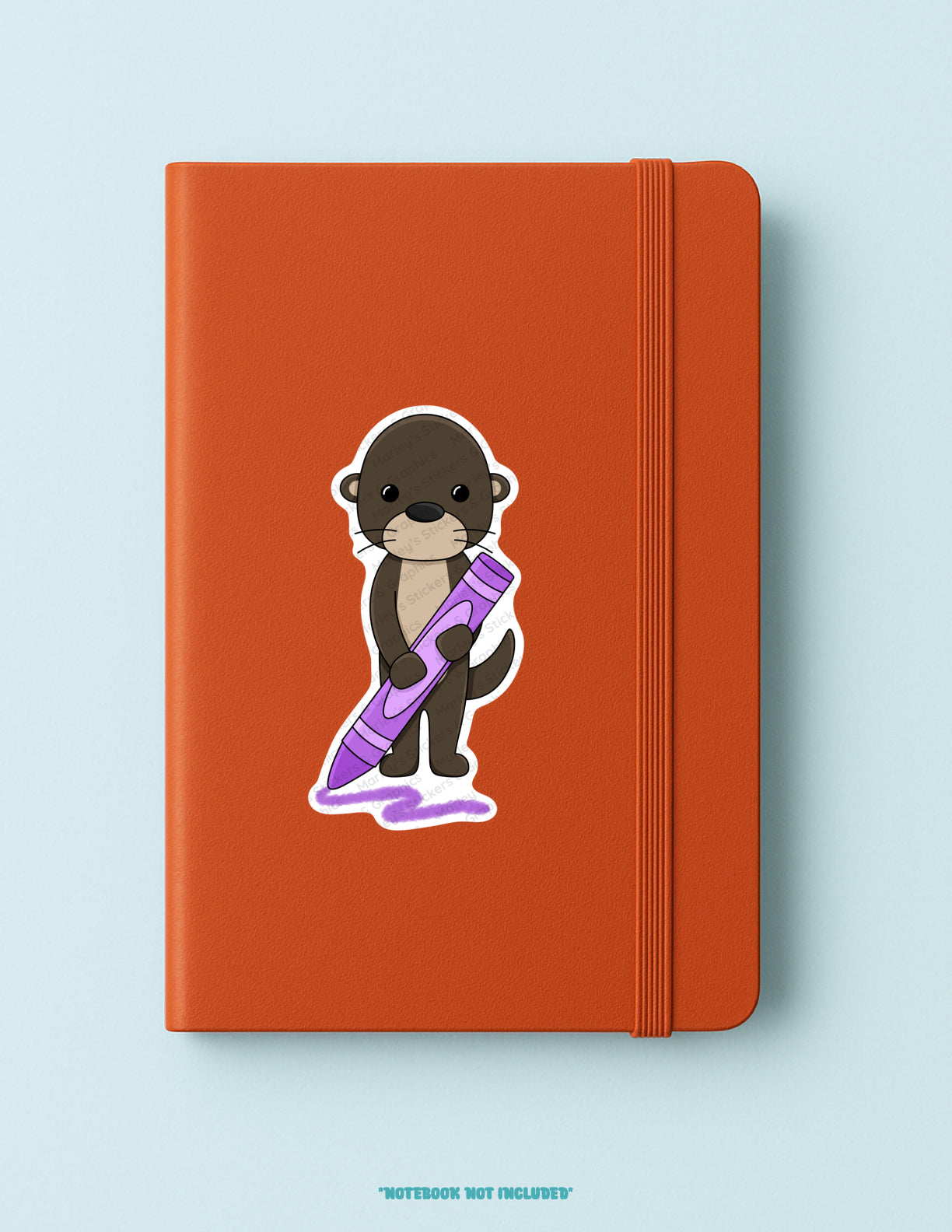 Lucy with Crayon Sticker