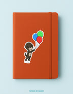 Lucy with Balloons Sticker