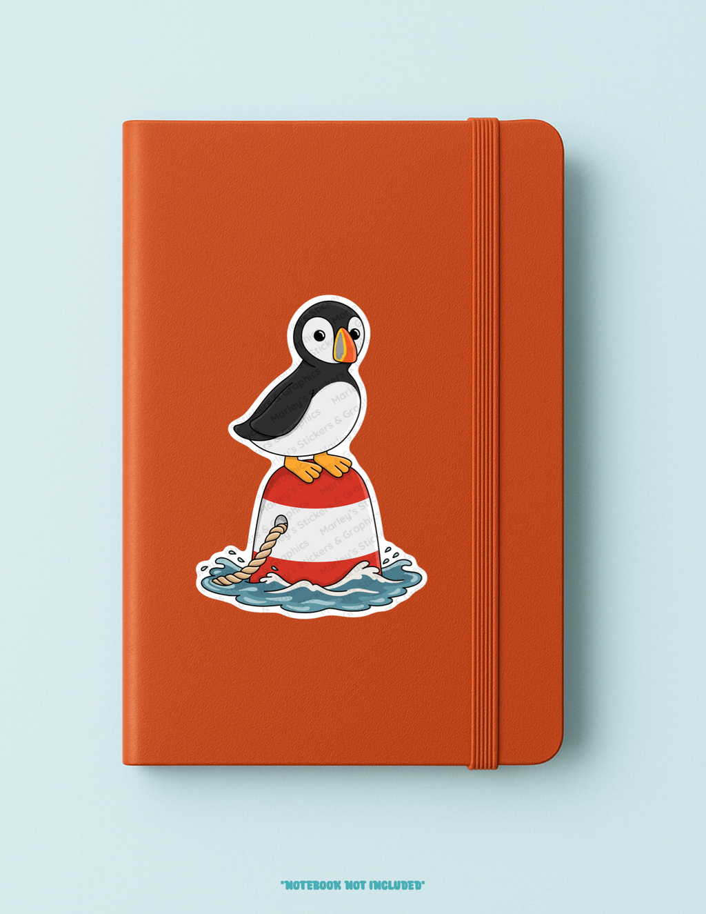 Puffin on a Buoy Sticker