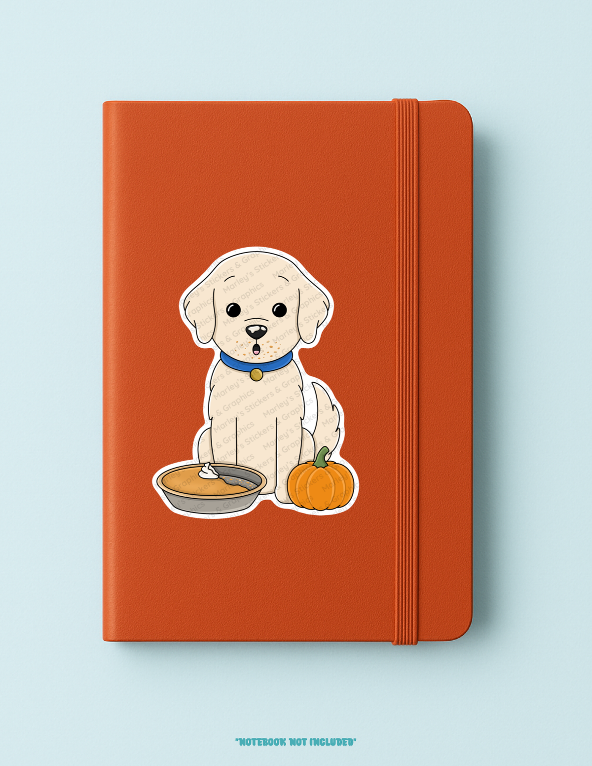 Cooper with Pumpkin Pie Sticker