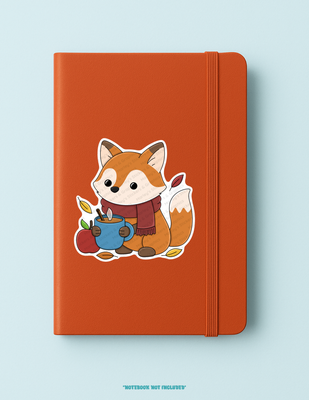Fox with Apple Cider Sticker