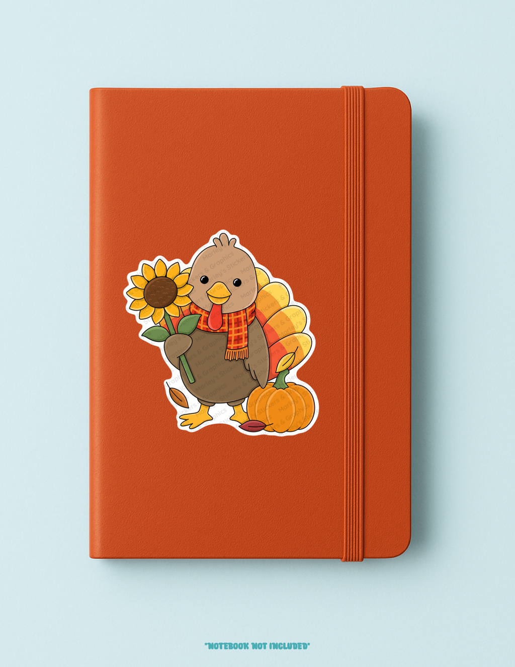 Turkey with a Sunflower Sticker