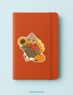 Turkey with a Sunflower Sticker