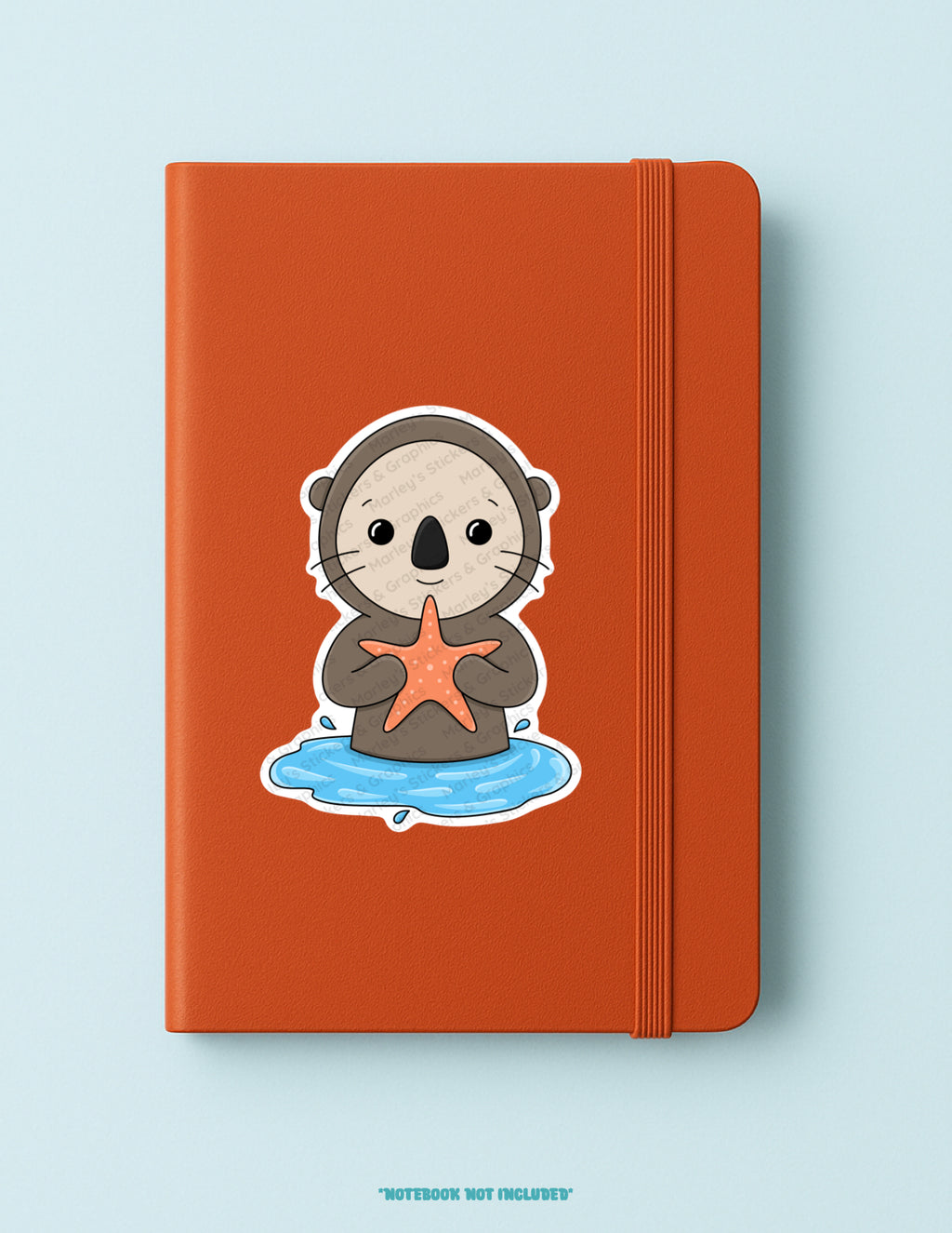 Sea Otter with a Starfish Sticker