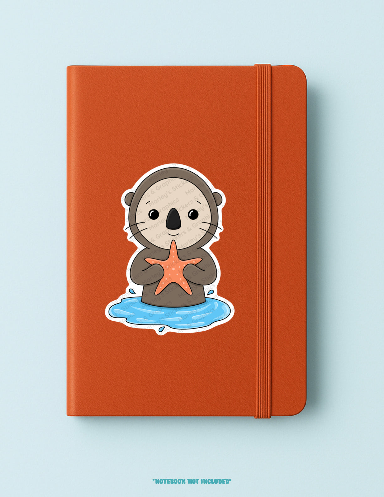 Sea Otter with a Starfish Sticker