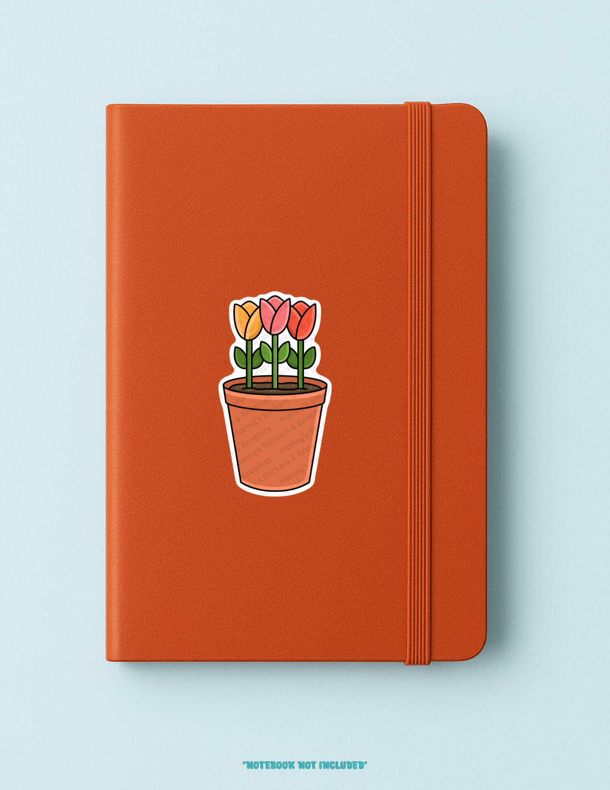 Pot of Tulips Sticker