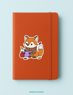 Fox with Apple Cider Sticker