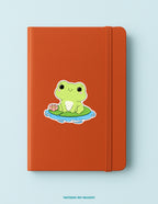 Frog on a Lily Pad Sticker