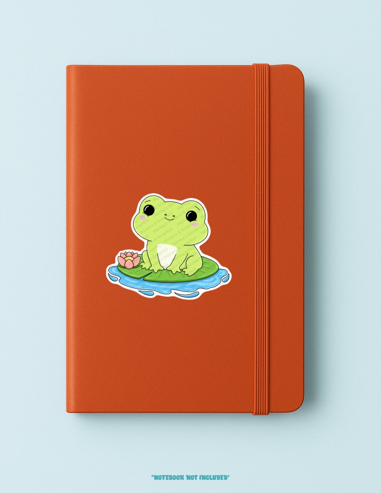 Frog on a Lily Pad Sticker