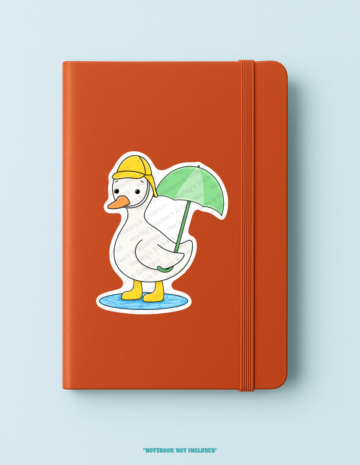 Rainy Day Goose Sticker