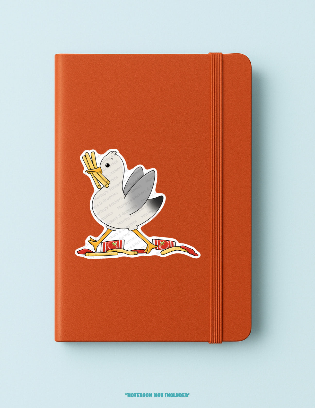 Seagull with Fries Sticker