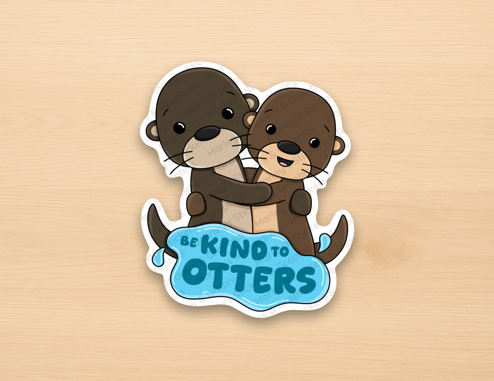 Be Kind to Otters Sticker