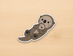 Sea Otters Floating Sticker