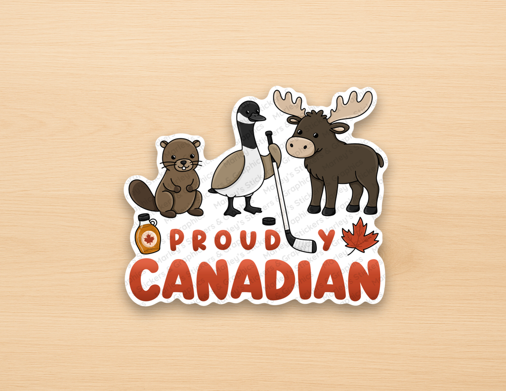 Proudly Canadian Sticker