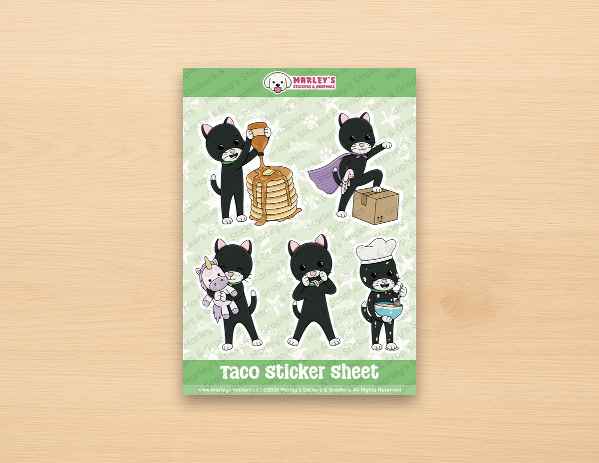 Taco Sticker Sheet