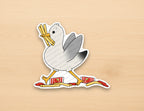 Seagull with Fries Sticker
