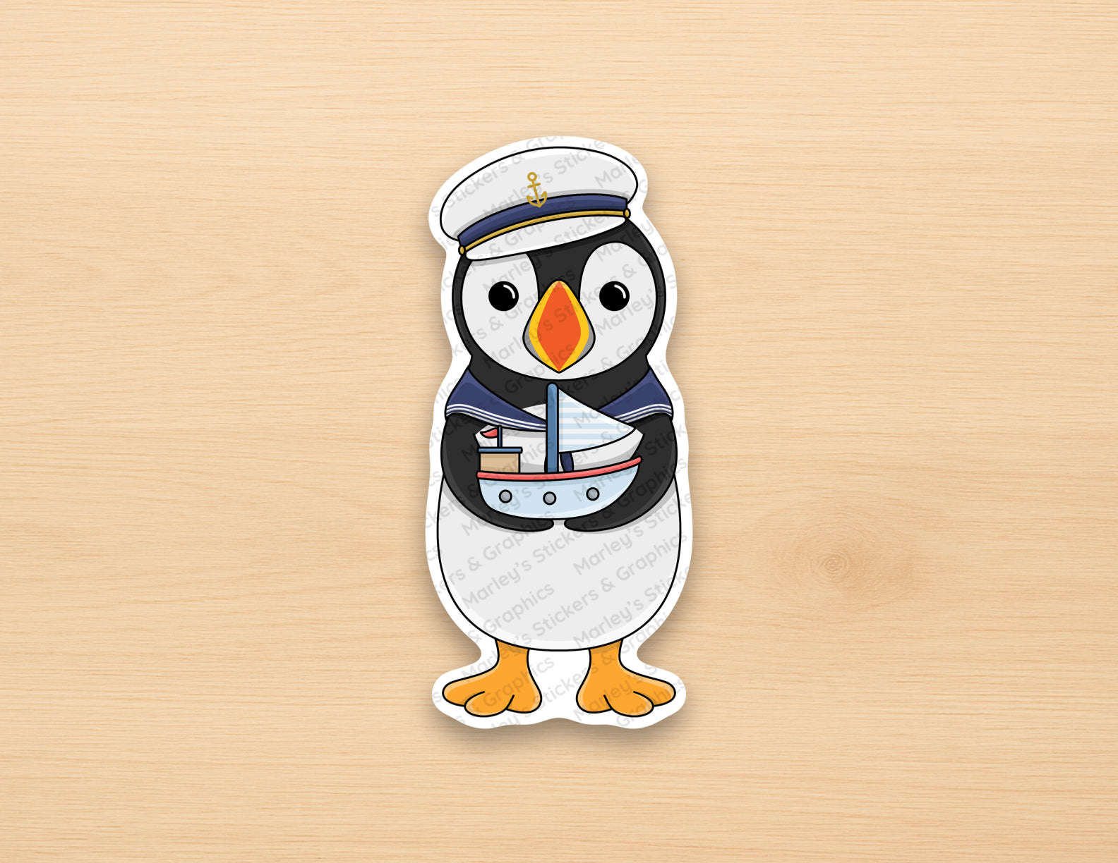 Puffer the Sailor Sticker