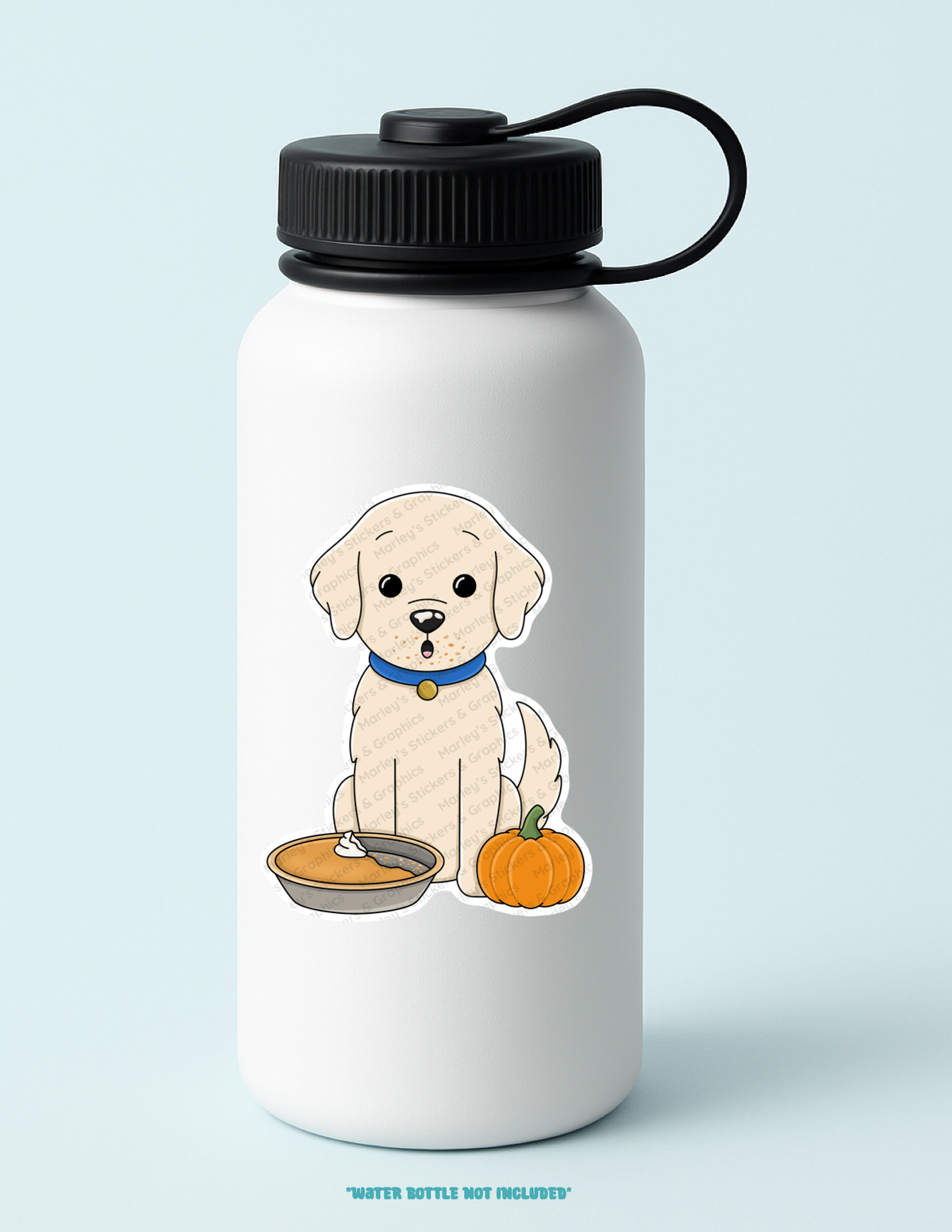 Cooper with Pumpkin Pie Sticker