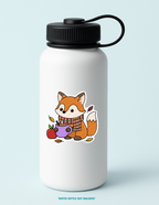 Fox with Apple Cider Sticker