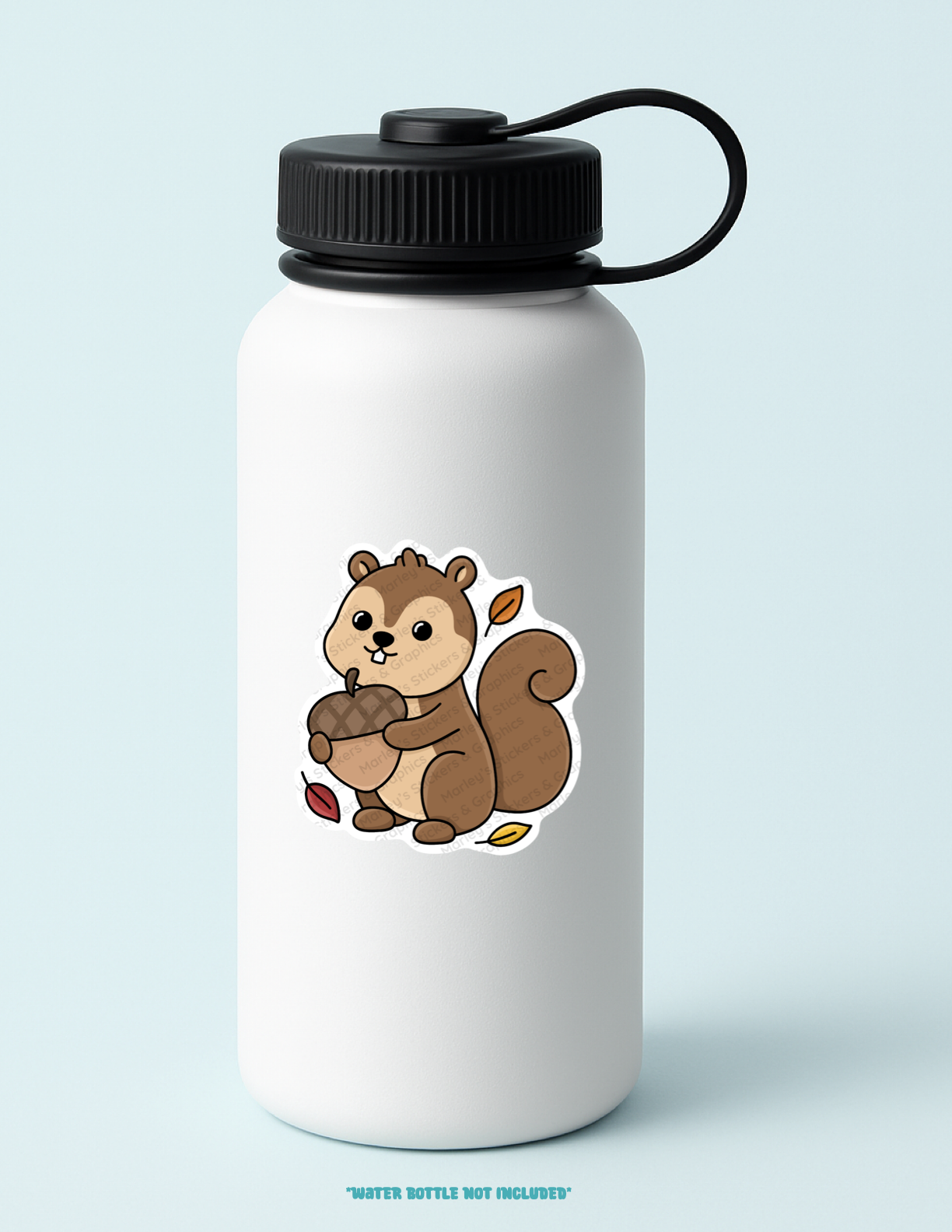 Squirrel with Acorn Sticker