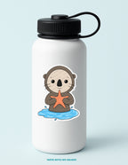 Sea Otter with a Starfish Sticker