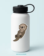 Sea Otters Floating Sticker